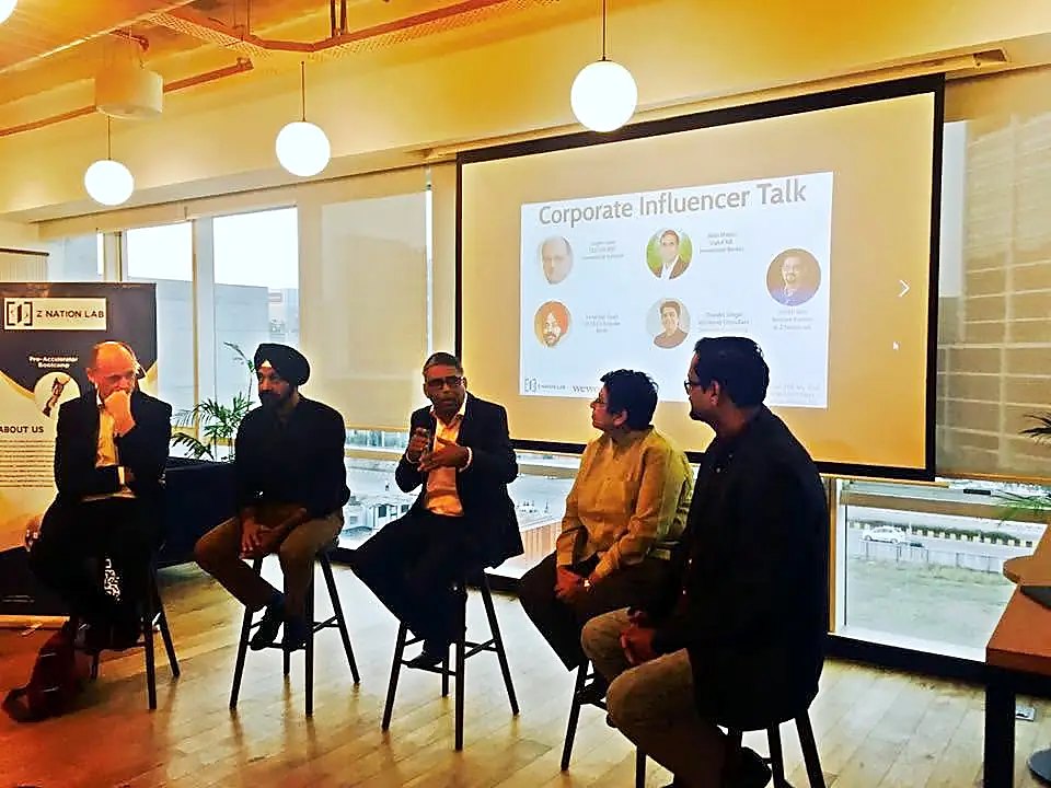 Corporate leaders and industry experts including Jurgen Hase, then CEO of Reliance Unlimit, in conversation with growth-stage founders, curated by Z Nation Lab